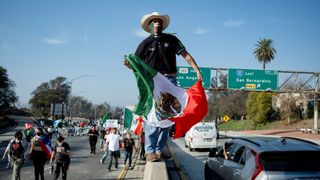 A protest in Los Angeles