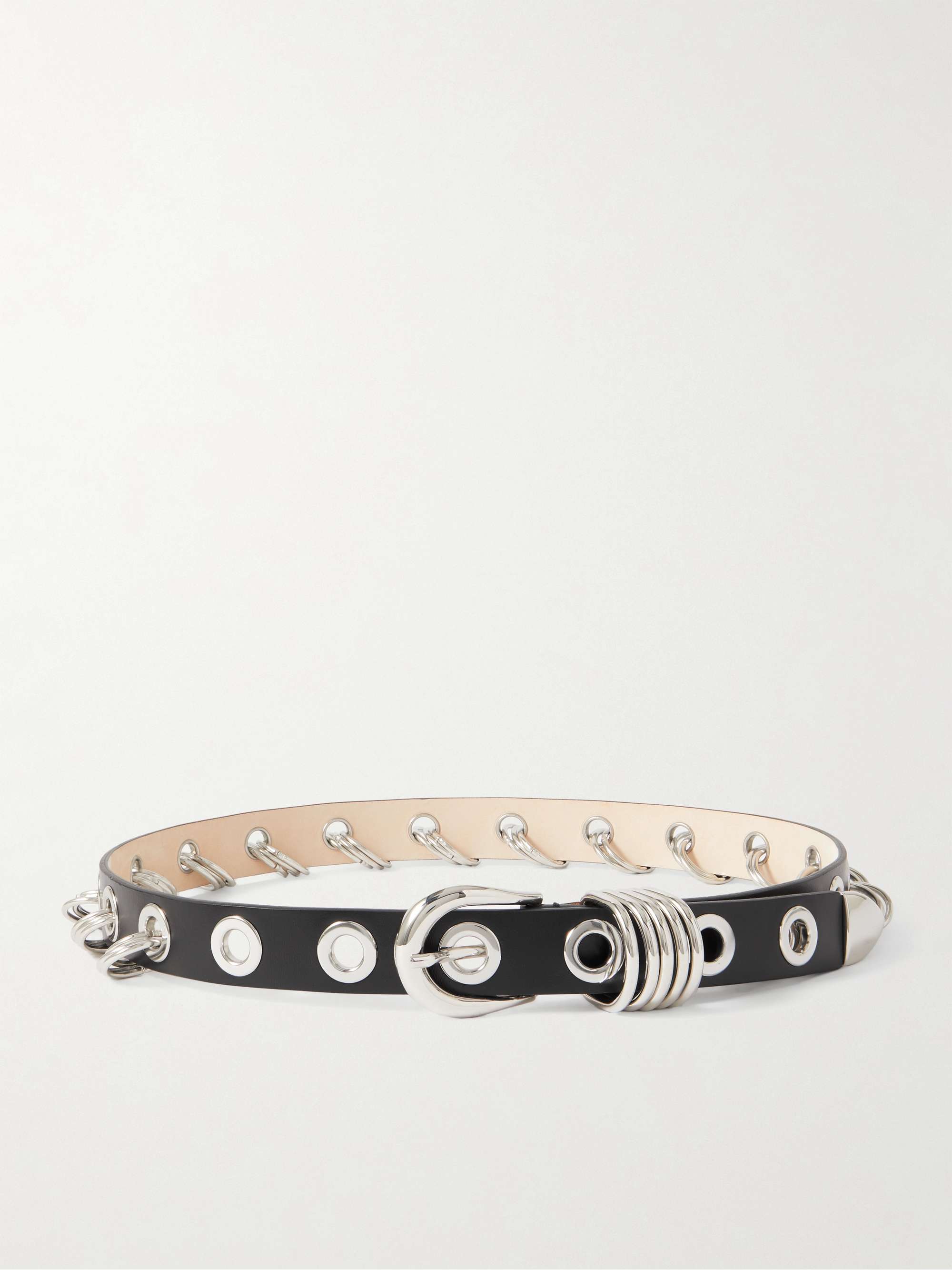 Embellished Leather Belt