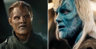That looks like an Andorian on the right and could that be a sphere-builder on the left?