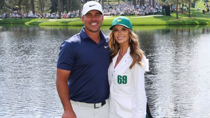 Brooks Koepka and his wife Jena Sims at the Masters