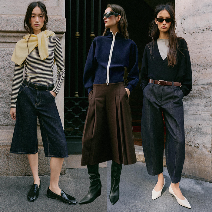 Pictured is a collage of models wear a variety of Zara outfits.