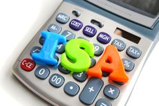 A stocks and shares ISA represented by a calculator