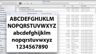 How to add fonts in Photoshop: Locate font file on system