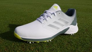 Adidas ZG21 Golf Shoe Review pictured on grass 