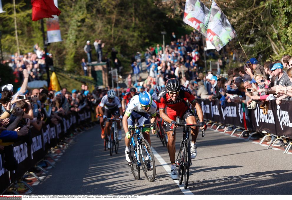 Philippe Gilbert (BMC) tried to repeat his Amstel Gold Race win from 2014