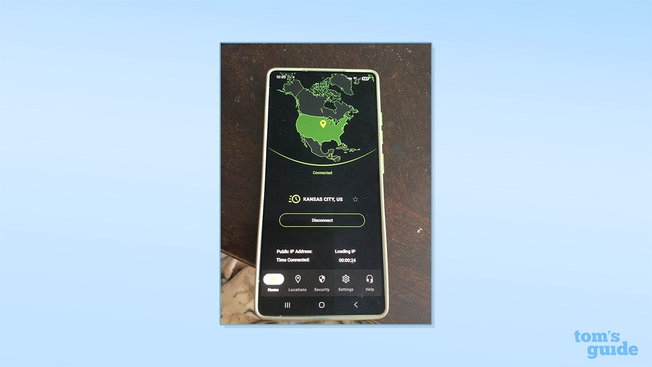 IPVanish downloaded on Android