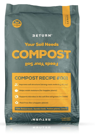 return organic compost in a bag