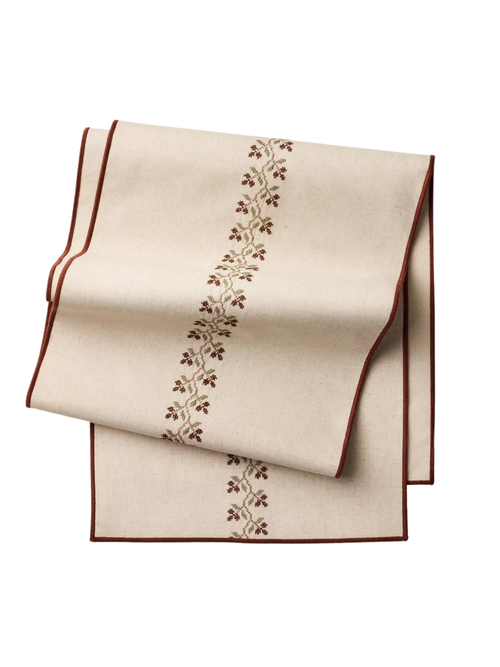 Table Runner Cream Stitched Icon 
