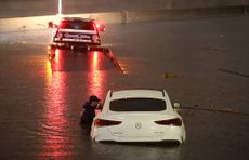 Flooding from Tropical Storm Hilary in Sun Valley, California