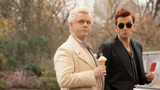 The two lead characters in Good Omens.