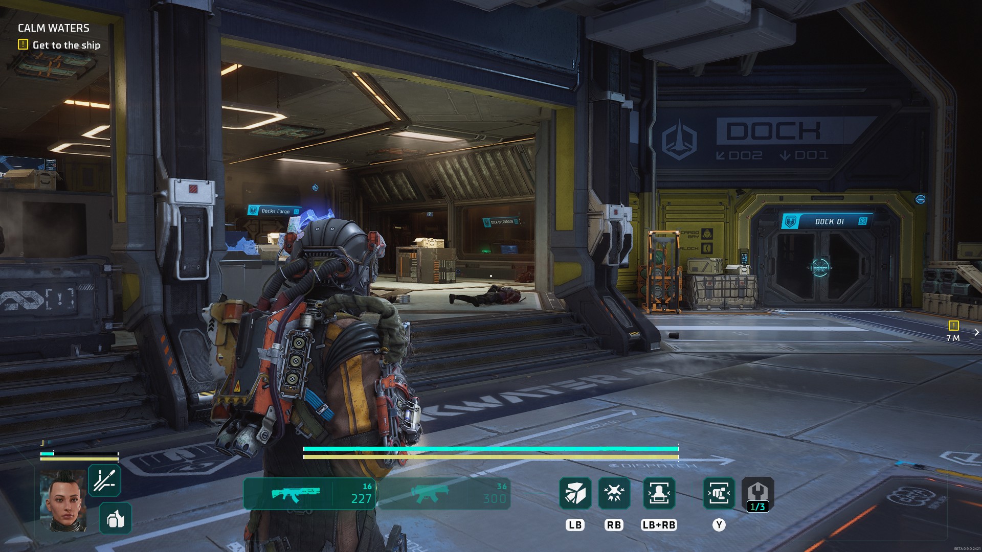 Fighting through the space station in The Expanse: Osiris Reborn.