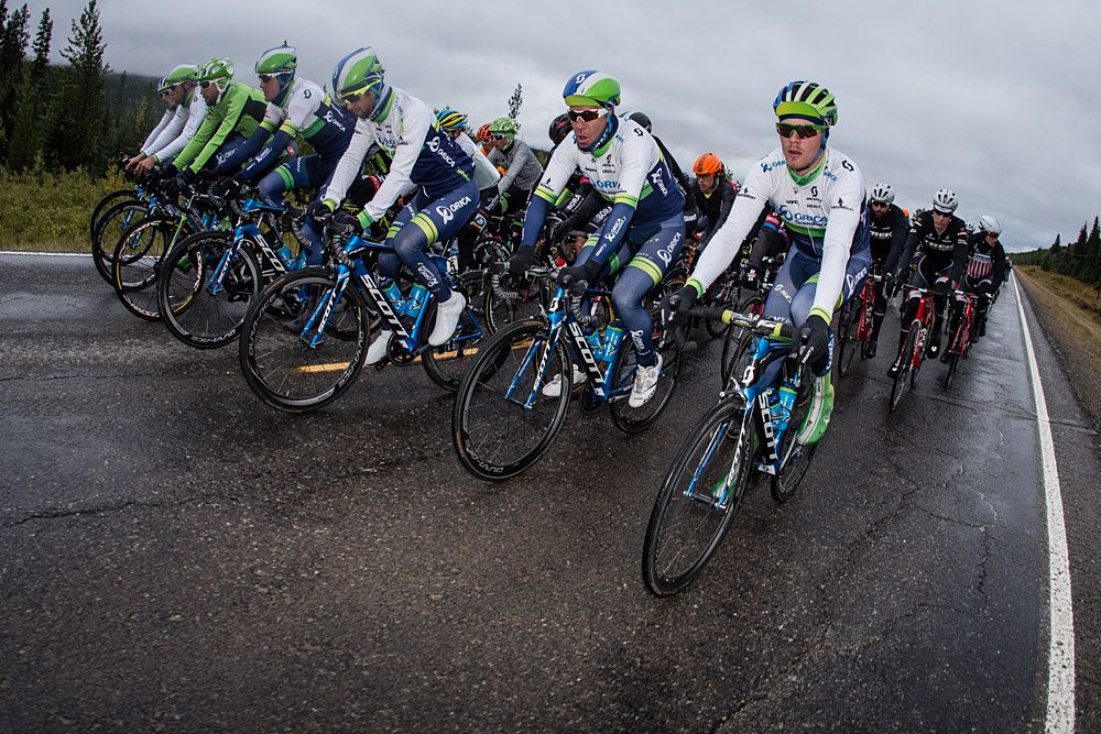 Orica-GreenEdge at stage 3 of the Tour of Alberta