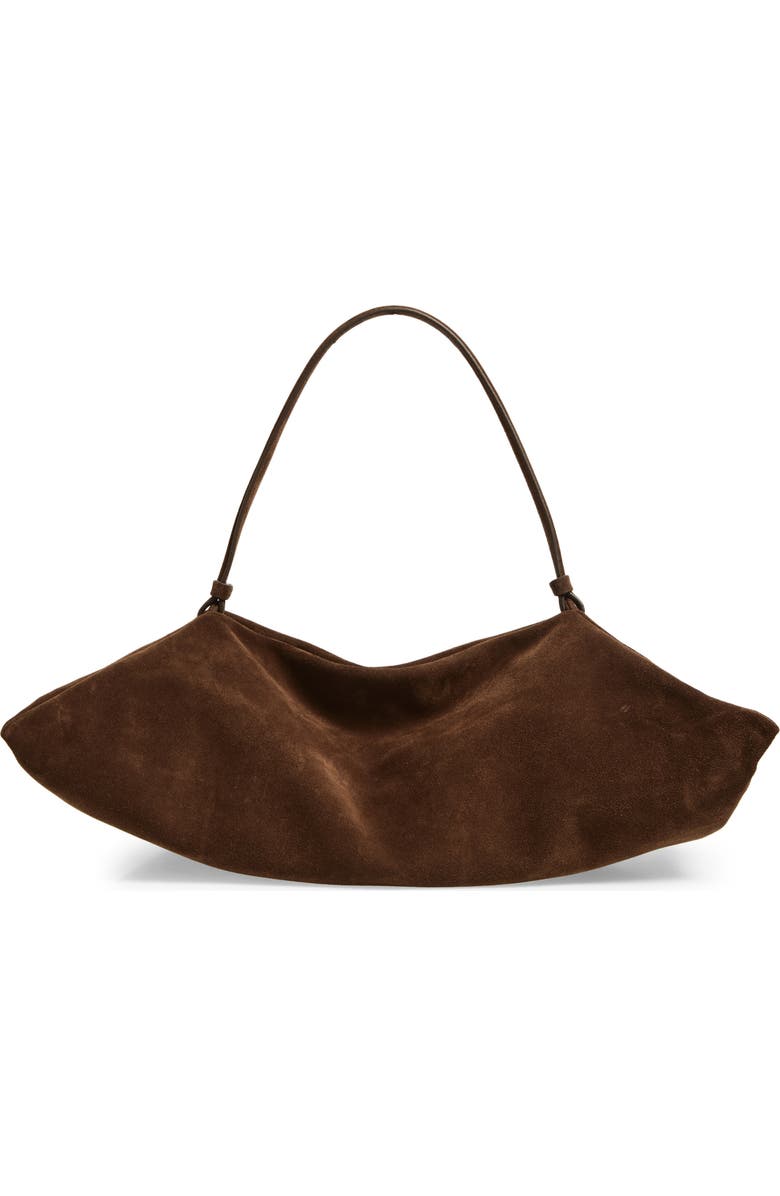 Origami Studded East/west Suede Bag