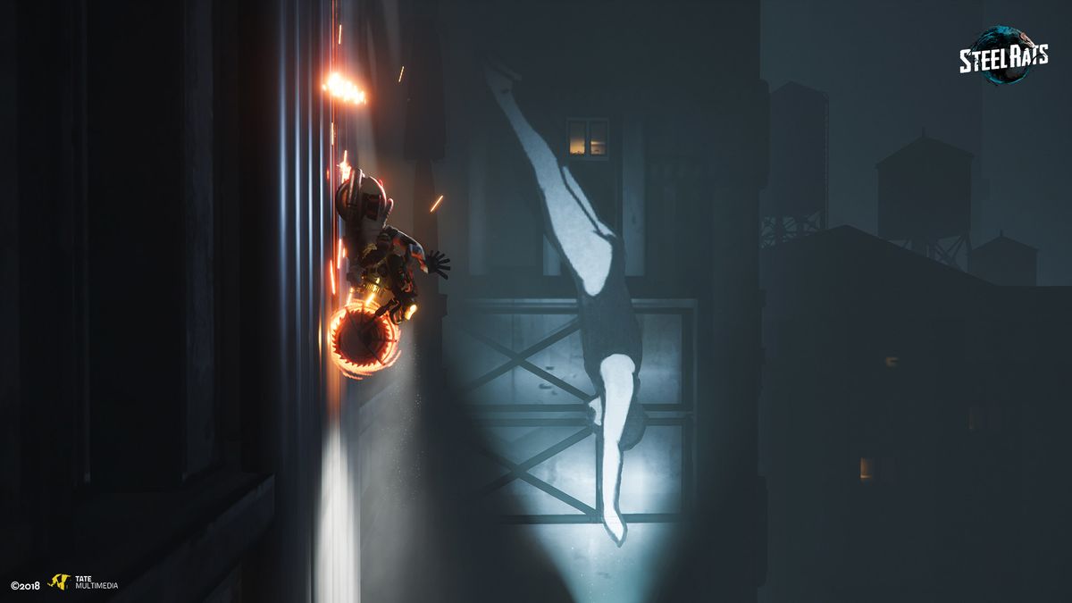 Tail whip killer robots in 2D 'motorbike combat game' Steel Rats | PC Gamer