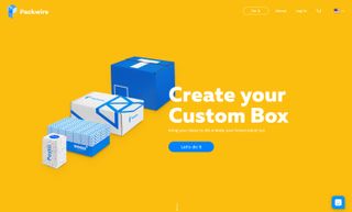 Bright yellow Packwire Custom Box screen