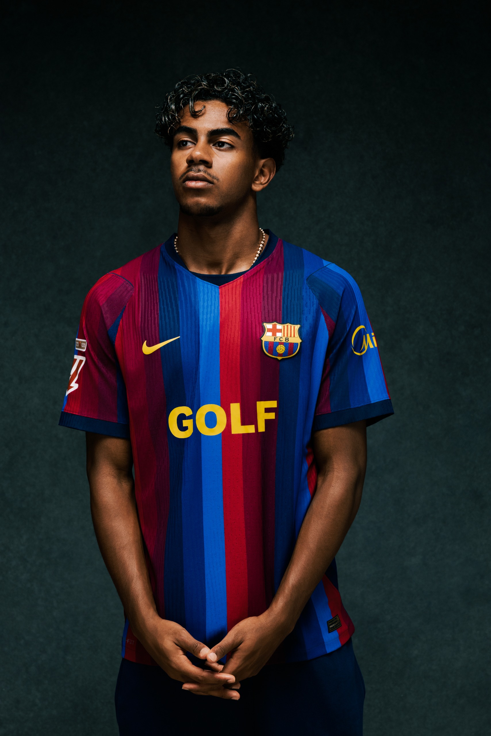Barcelona's El Clasico kit sports the name of Tyler, The Creator's fashion brand GOLF WANG