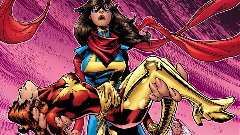 Kamala Khan holds Jean Grey&#039;s body in an homage to the cover of Uncanny X-Men #136