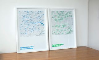 The posters come screen-printed in metallic silver with blue and green