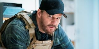 Jason Hayes looking concerned SEAL Team CBS