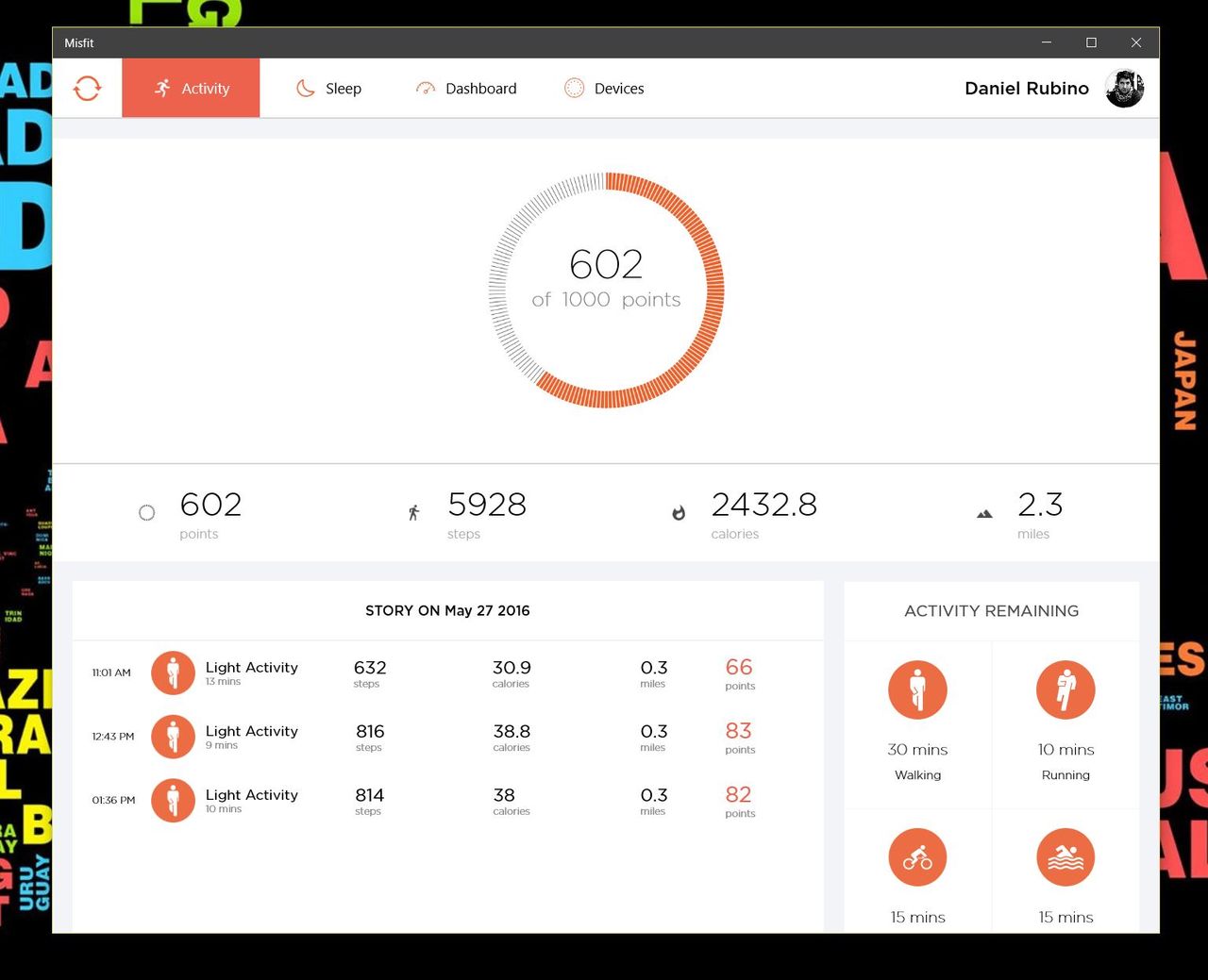 Misfit for Windows 10