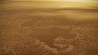 methane lakes on Titan.