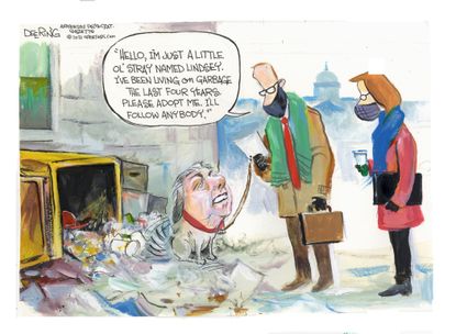 Political Cartoon U.S. lindsey graham&nbsp;
