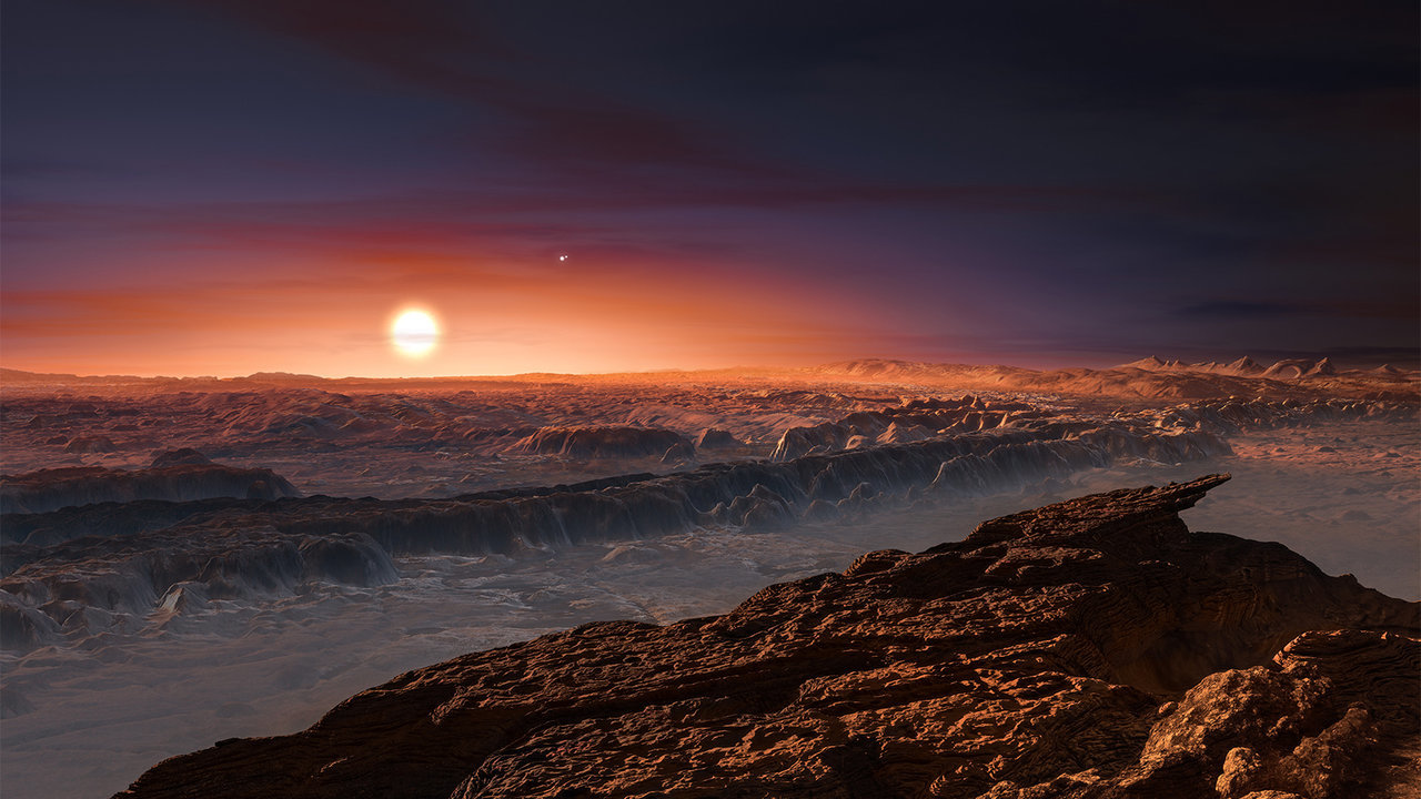 Proxima B exoplanet art