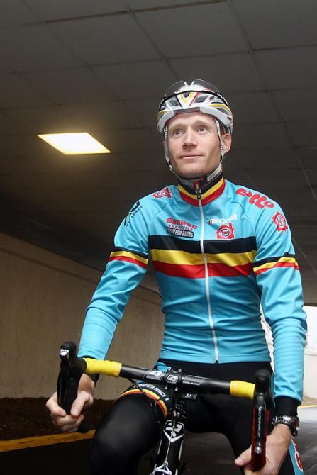 Klaas Vantornout is dressed and ready to roll.