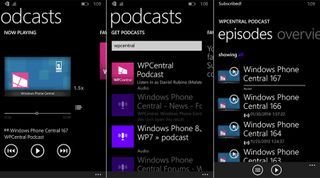 WP 8.1 Podcasts