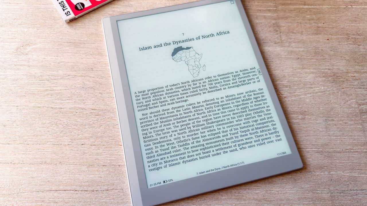 A page of an ebook displayed on the Boox Go 10.3 (Gen II) Lumi