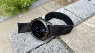 Garmin Fenix 8 with nylon band