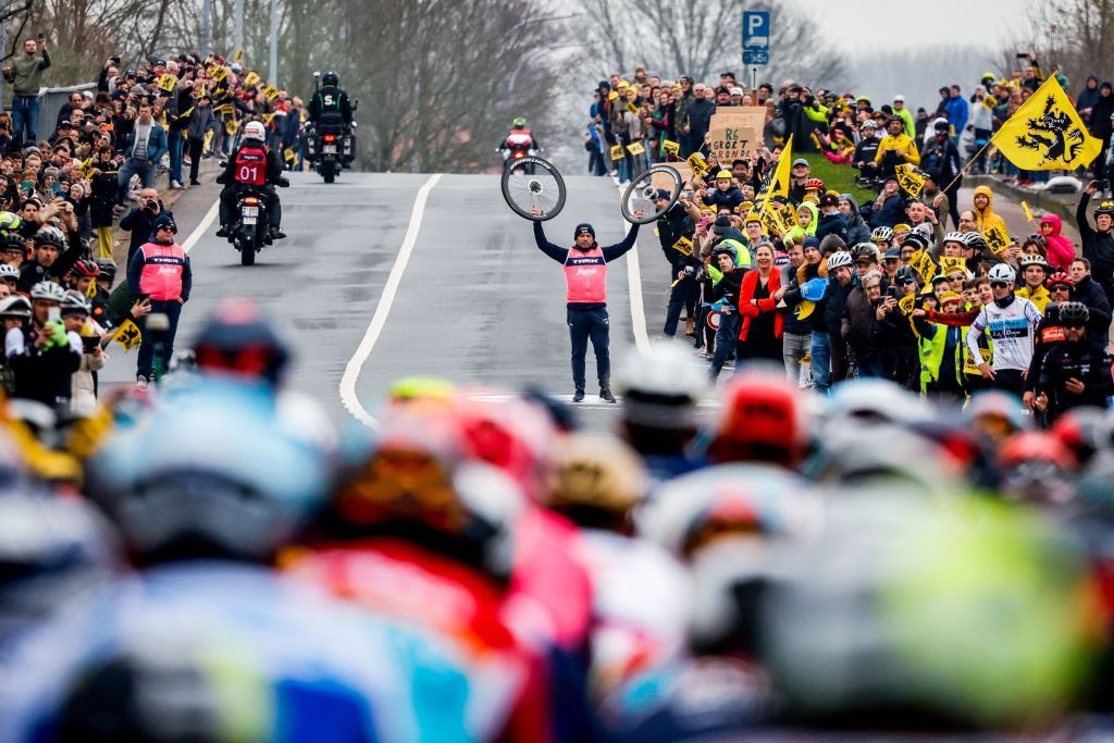There were again huge crowds along the route