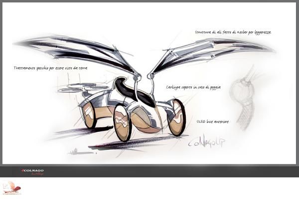 No, it ain't a batmobile - it's the basis for the 'ColnaGo-Up'.