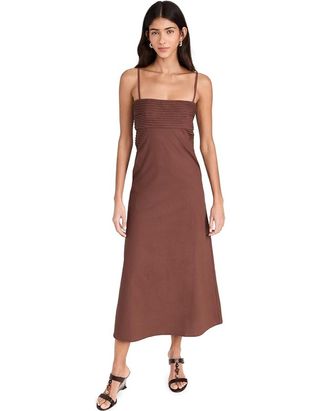 Seven Wonders Eldora Damen Maxikleid, Braun, Schokolade, M