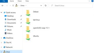 Windows 10 Linux in File Explorer