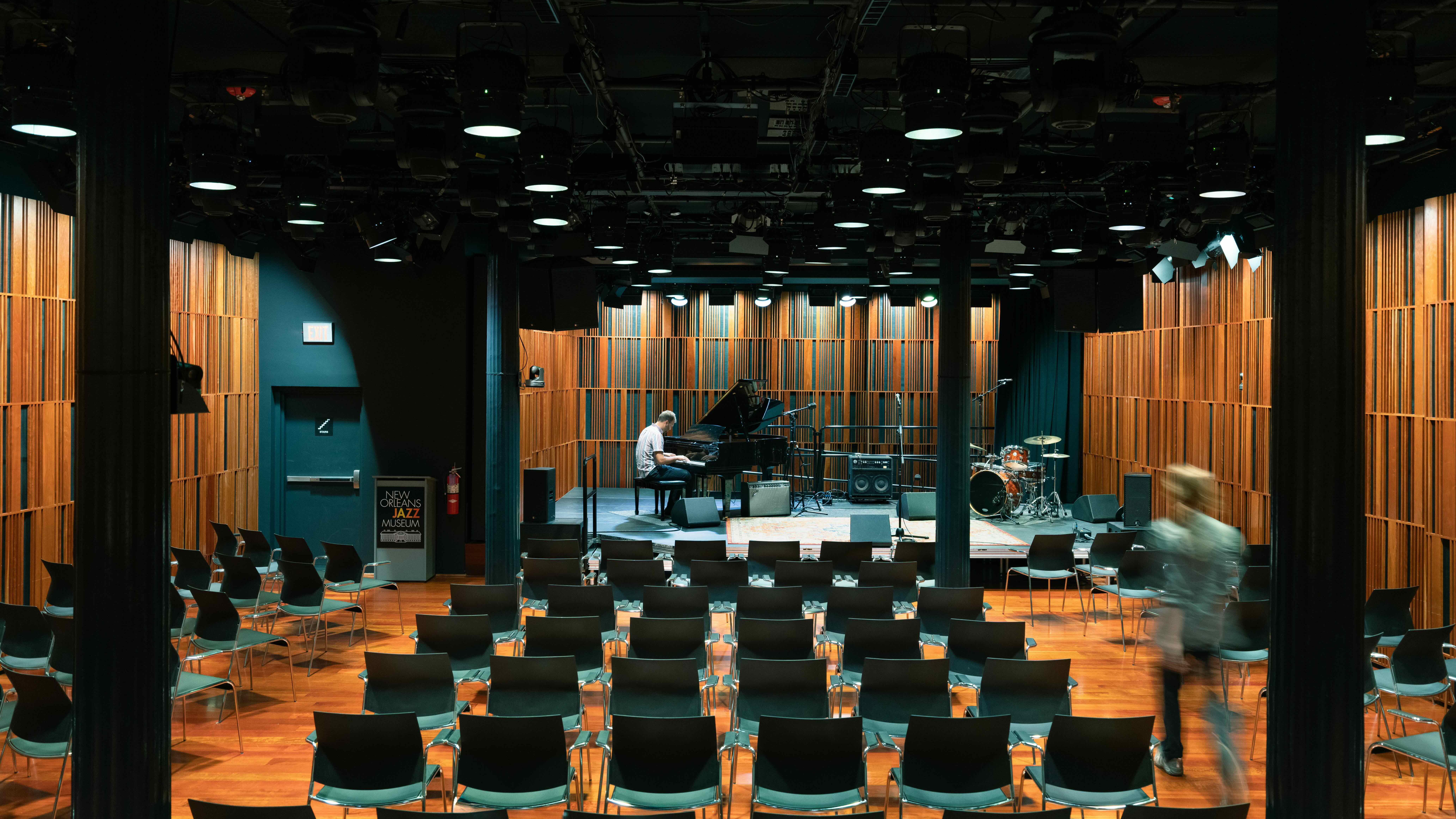The New Orleans Jazz Museum interior.
