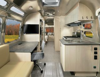 Airstream Flying Cloud office interior