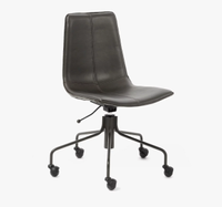 west elm Slope Leather Office Chair| Was £500, Now £349