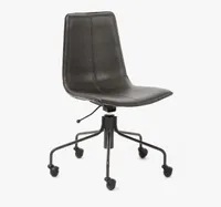 west elm Slope Leather Office Chair| Was £500, Now £349