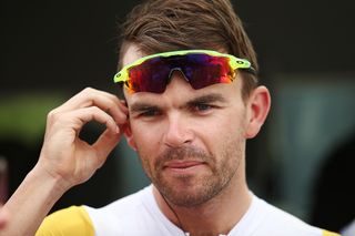 Jack Bobridge of the Trek Segafredo team prepares for stage 1 of the 2016 Tour Down Under