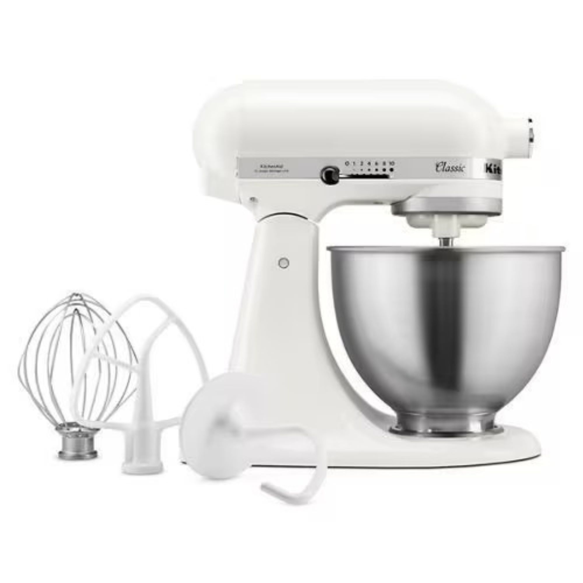 Kitchenaid stand mixer in white