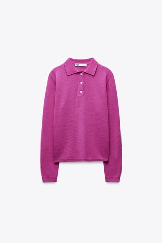 100% Wool Plain Jersey Polo Shirt