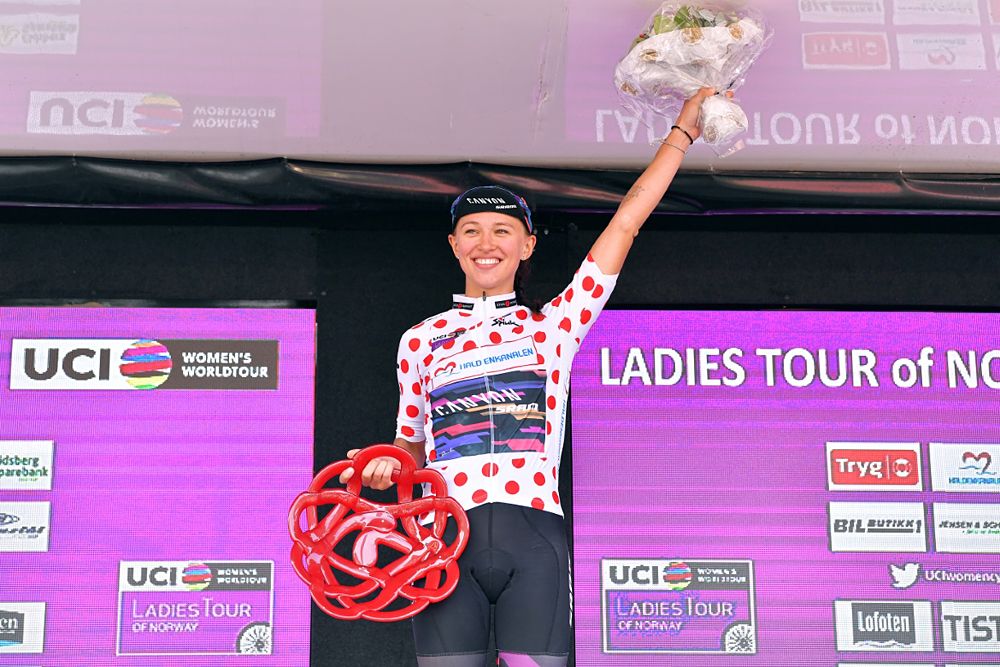 Kasia Niewiadoma wins the mountain classification at Ladies Tour of Norway