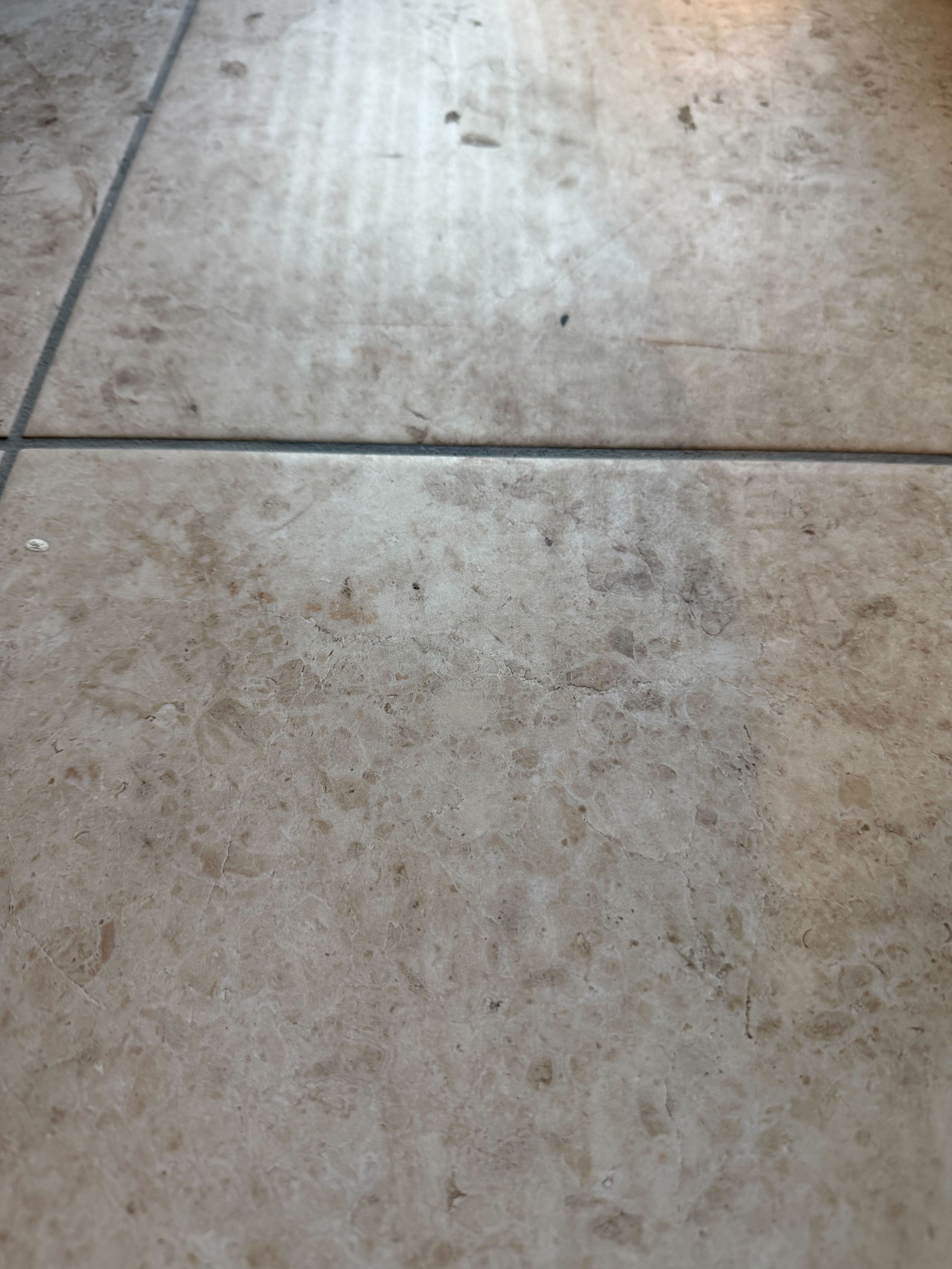 Water streaks on flooring