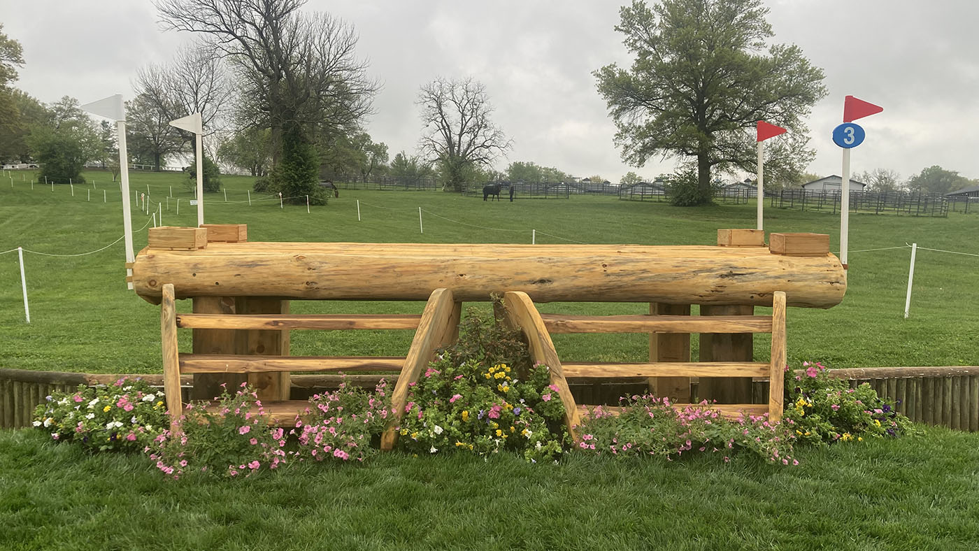Kentucky Three-Day Event cross-country course 2024 fence 3