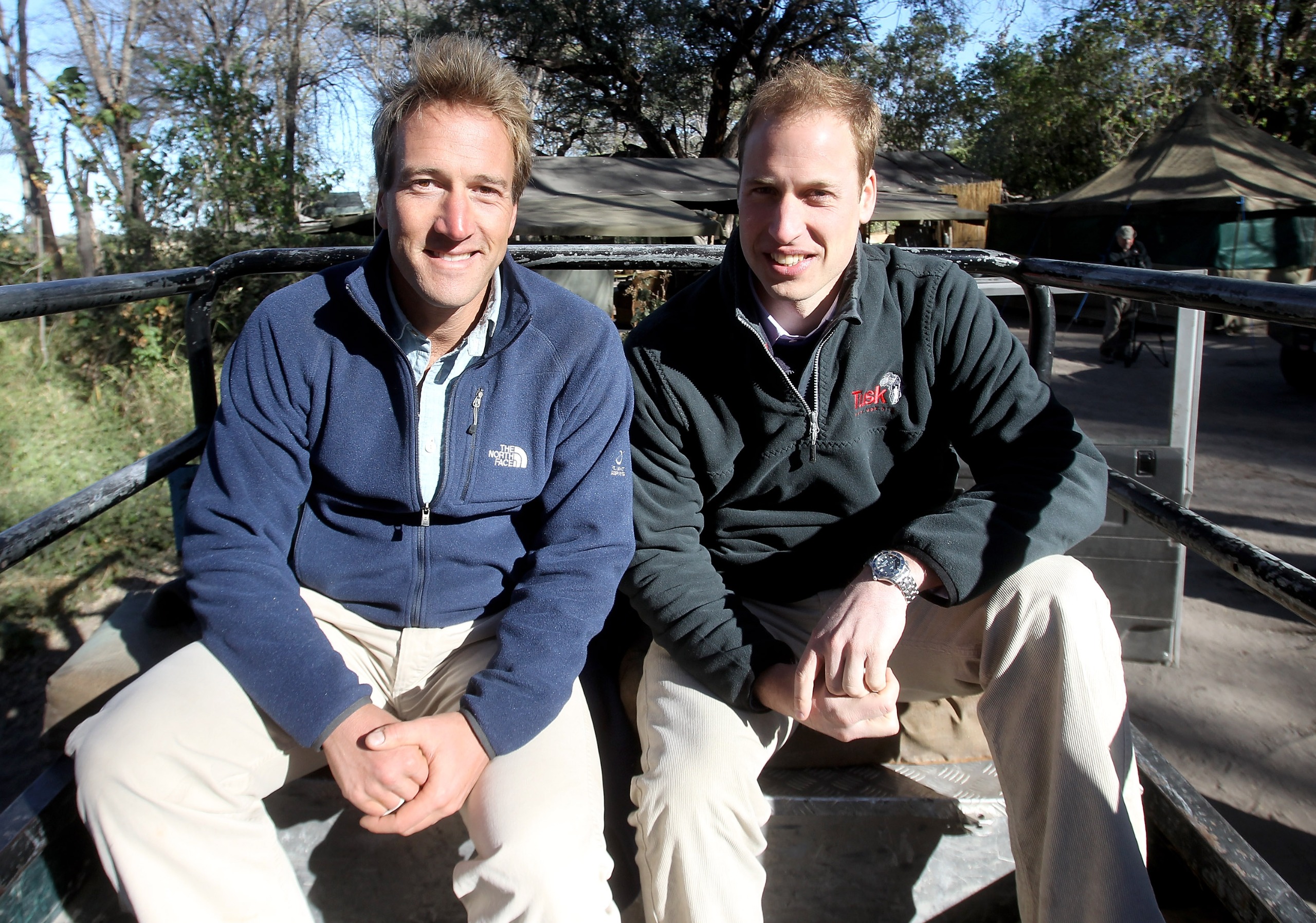 Ben Fogle and Prince William June 16, 2010 in Maun, Botswana