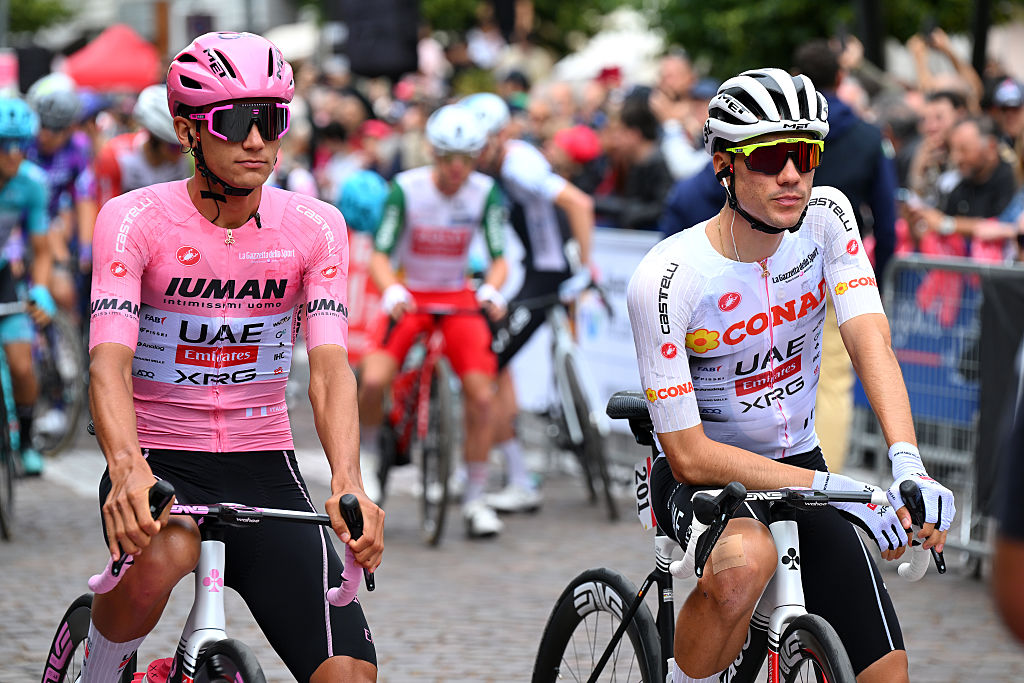 Isaac del Toro and Juan Ayuso at the Giro d'Italia