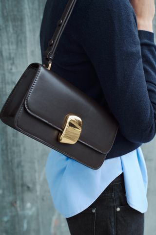 Metal Detail Shoulder Bag