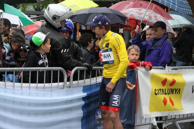 Heinrich Haussler (IAM Cycling) with friends