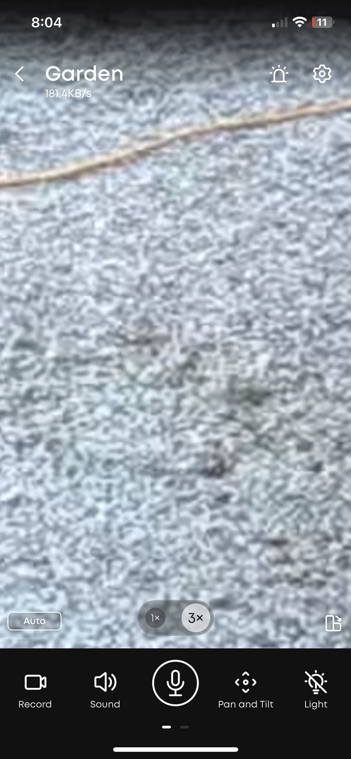 An 8x zoom on a home security camera